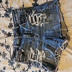 Womens AE american eagle Hi-Rise Shortie sz 12